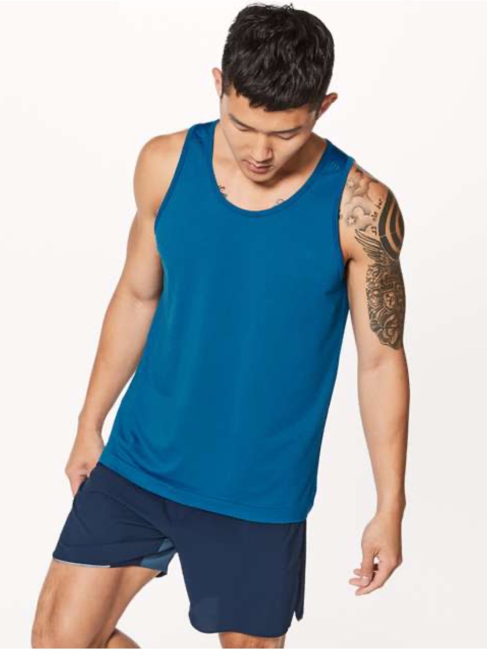 lululemon Metal Vent Tech Men's Tank Top Performance blue Sz large